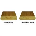 Personalized Bamboo Cutting Board Front and Back Engraving