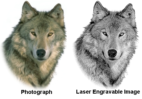 Laser Engraved Photo Image