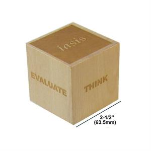Extra Large 2-1/2" Maple Wood Memo Block Message Cube