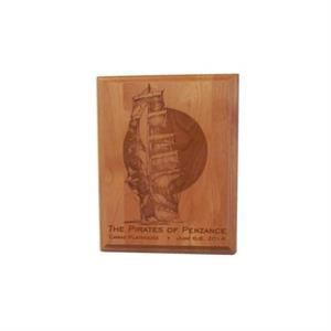 Laser Engraved 7 in. x 9 in. Plaque, Portrait Orientation Laser Engraved 7 in. x 9 in. Plaque, Portrait Orientation