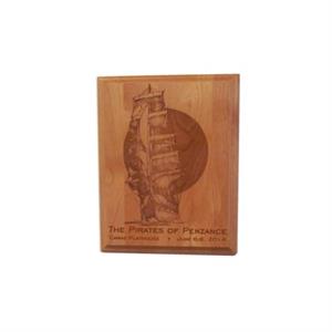 Laser Engraved 7 in. x 9 in. Plaque, Portrait Orientation