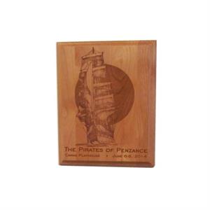 Laser Engraved 8 in. x 10 in. Plaque, Portrait Orientation