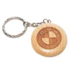 Monogrammed Maple Key Chain