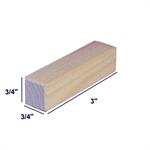 Rectangular Wood Block - 3/4 x 3/4 x 3