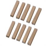 Rectangular Wood Block - 3/4 x 3/4 x 4-1/2. Pack of 10