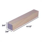Rectangular Wood Block - 3/4 x 3/4 x 4-1/2