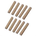 Rectangular Wood Block - 3/4 x 3/4 x 6. Pack of 10