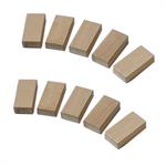 Rectangular Wood Block - 3/4 x 1-1/2 x 3. Pack of 10