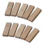 Rectangular Wood Block - 3/4 x 3/4 x 4-1/2. Pack of 10