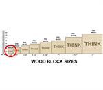 Wood Block Cube Size Comparison