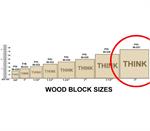 Wood Block Cube Size Comparison