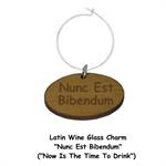 Latin Wine Glass Charm
