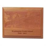 Laser Engraved 9 in. x 12 in. Plaque, Landscape Orientation