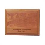 Laser Engraved 10-1/2 in. x 13 in. Plaque, Landscape Orientation